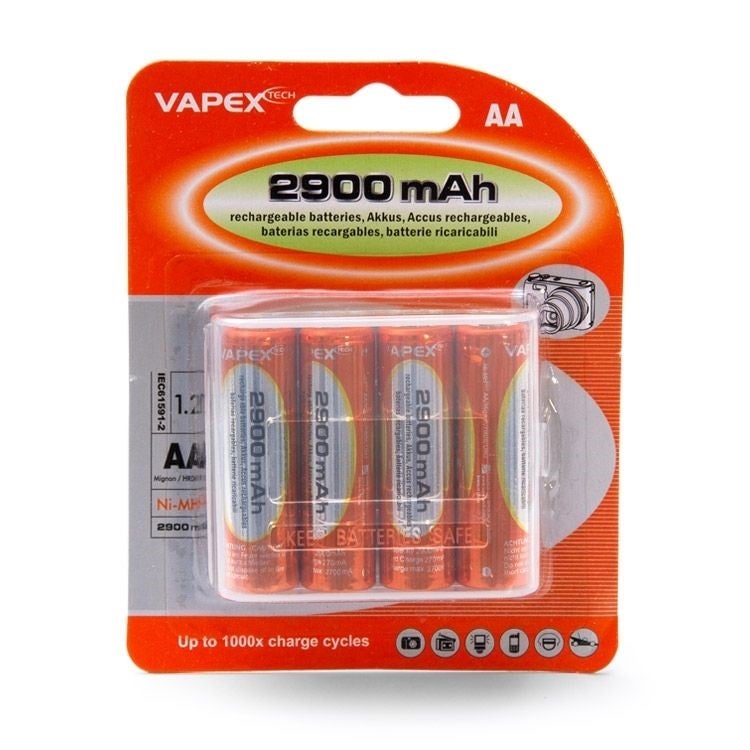 Vapex AA/R6 Battery NiMH 2900mAh 4pcs | EuroRC.com