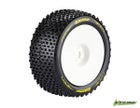 Louise RC T-Pirate 1:8 Truggy Tires - 0 Offset White Rim - Soft - (2)