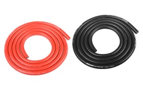 Team Corally Ultra V+ Silicone Wire Super Flexible Black and Red 10AWG 2683 / 0.05 Strands OD 5.5mm 2x 1m