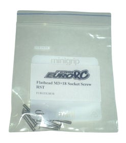 EuroRC Flathead M3x18 RST Socket Screw (10)