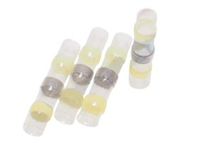 EuroRC Shrink Connector With Solder - Yellow  6mm (4)