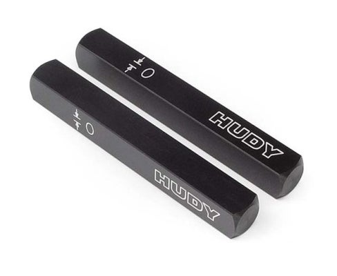 Hudy Chassis Droop Gauge Support Blocks (10 mm) For 1/10 (2)